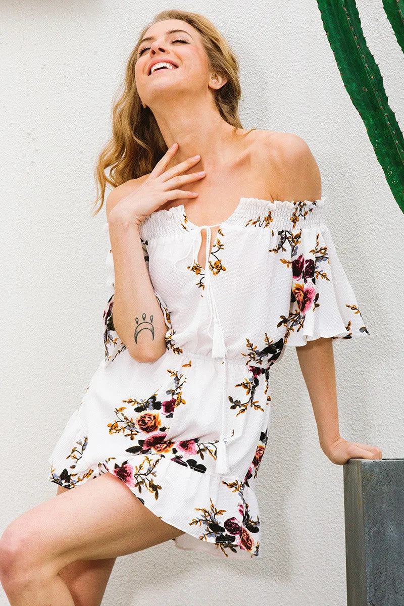Bohemian flared romper