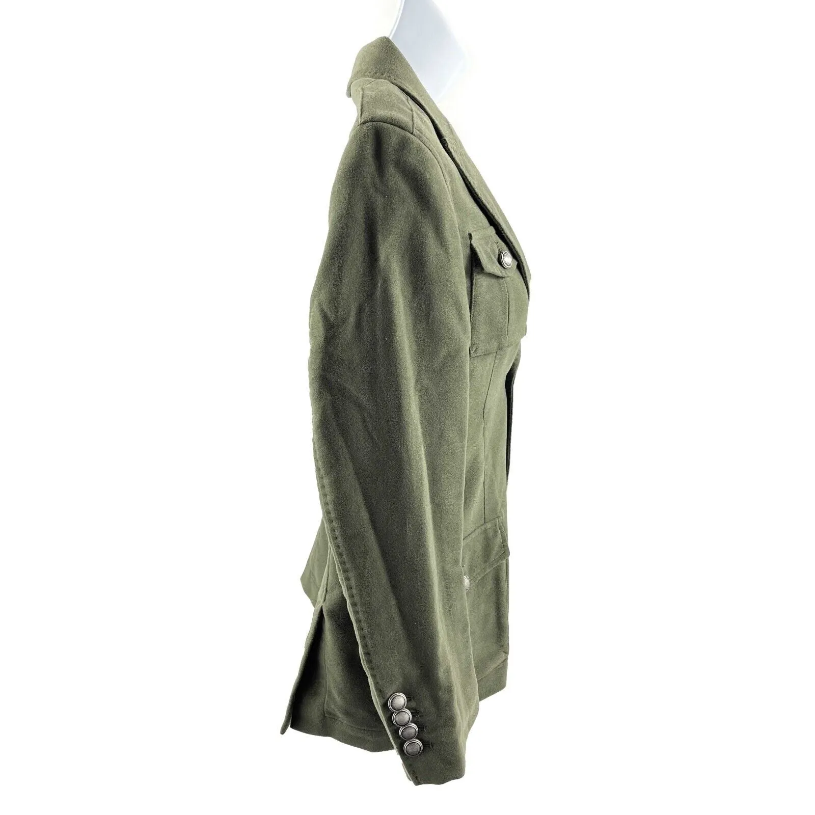 Brunello Cucinelli Cashmere Military Blazer Dark Green Kids' 12 Adult S/M Jacket