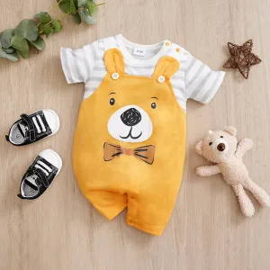 Cartoon Animal Bear Romper for Baby Boys and Girls