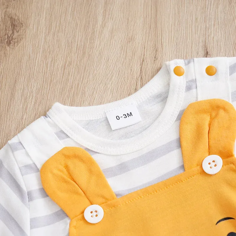 Cartoon Animal Bear Romper for Baby Boys and Girls