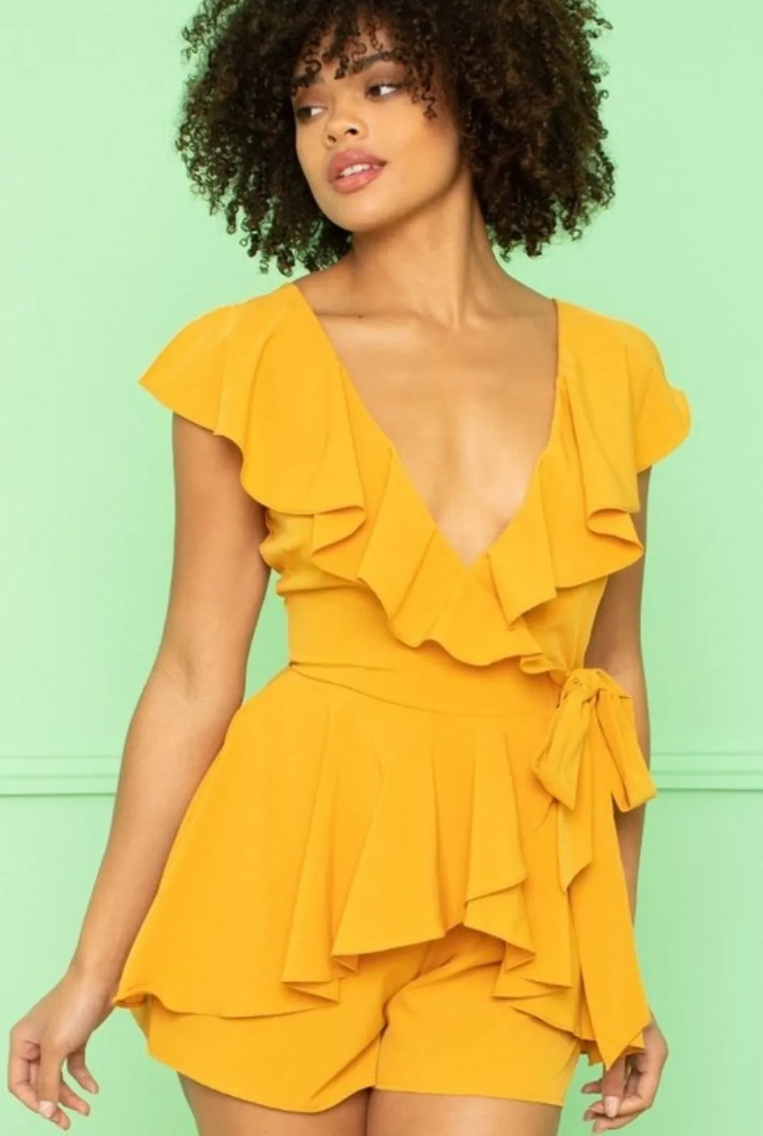 Check me out Amber Rompers