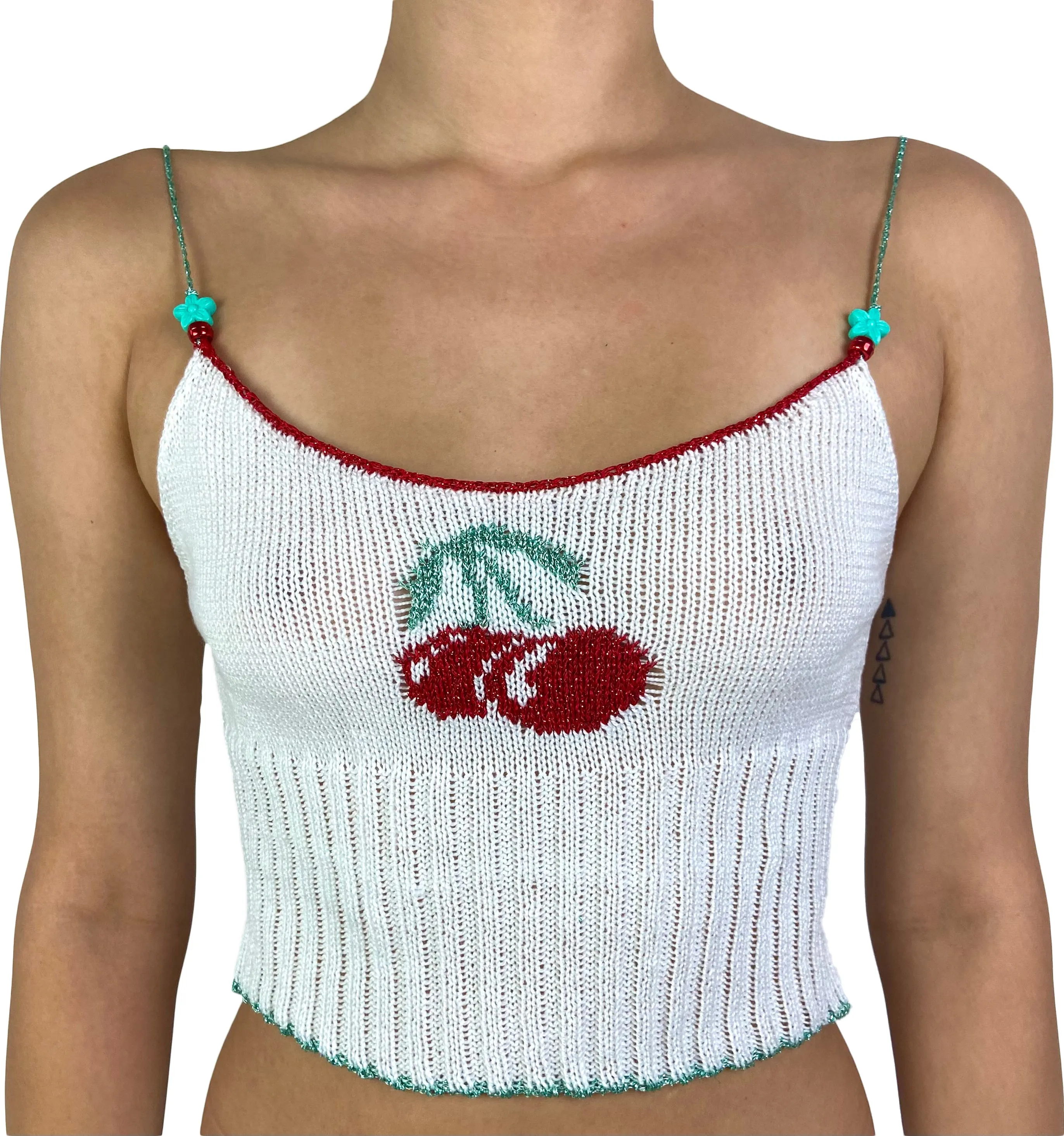 CHERRY TANK- WHITE- MADE TO ORDER