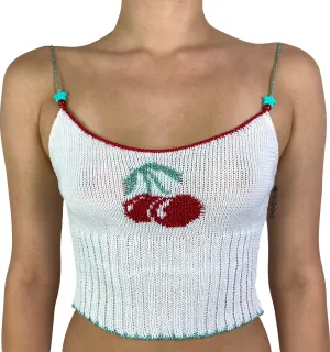 CHERRY TANK- WHITE- MADE TO ORDER