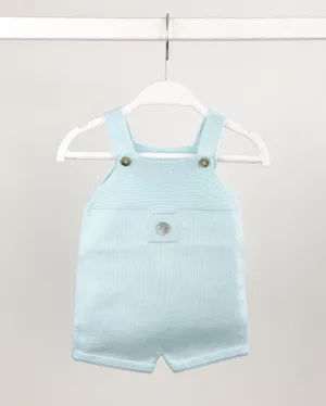 Classic Short Knitted Dungarees - Mint