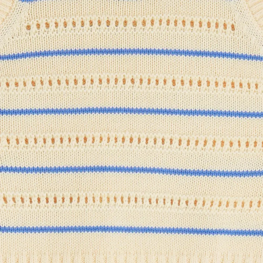 Como - Blue Stripe Knit Baby & Kids Cardigan