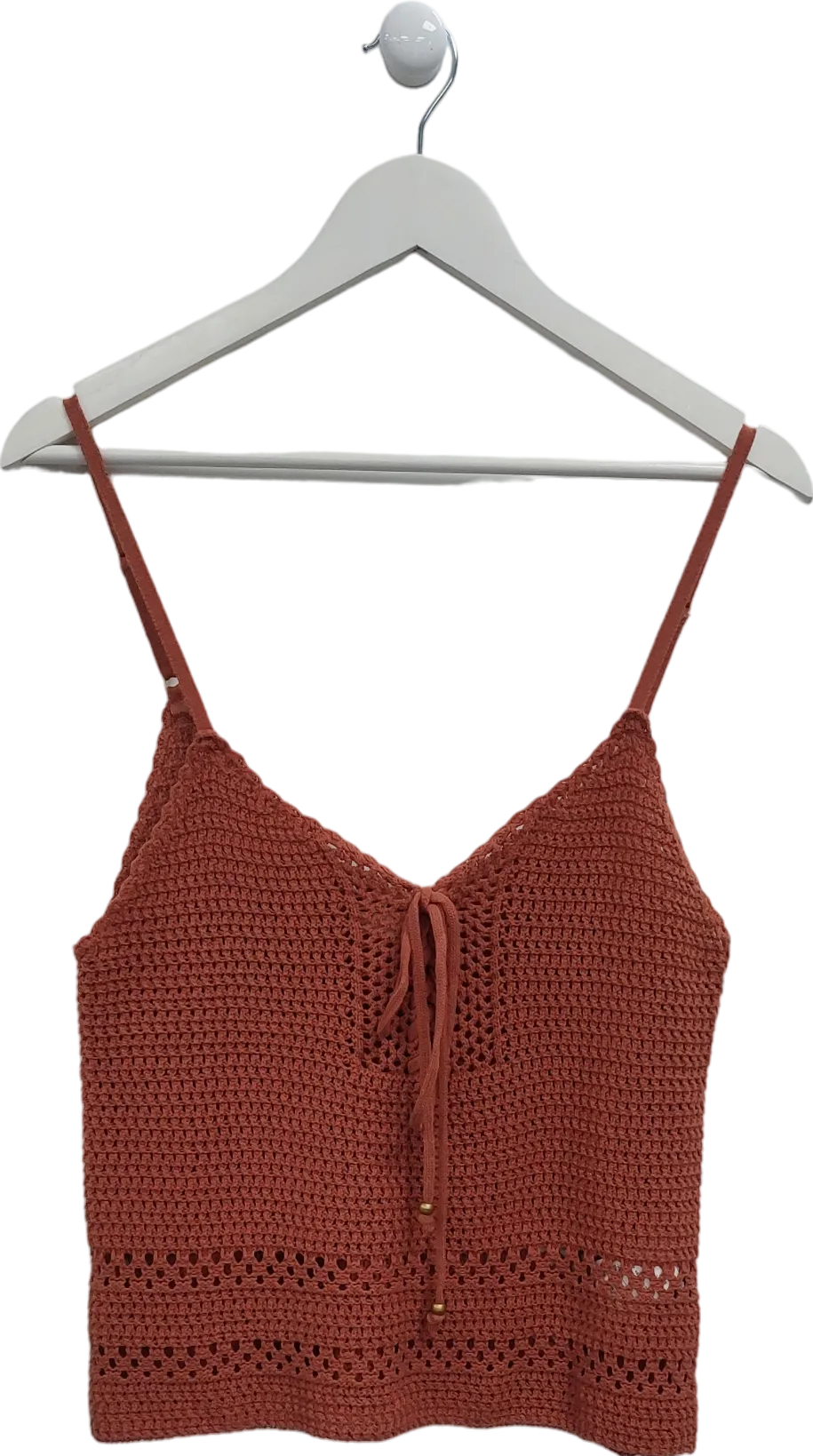 cotton on Orange Crochet Cami UK S