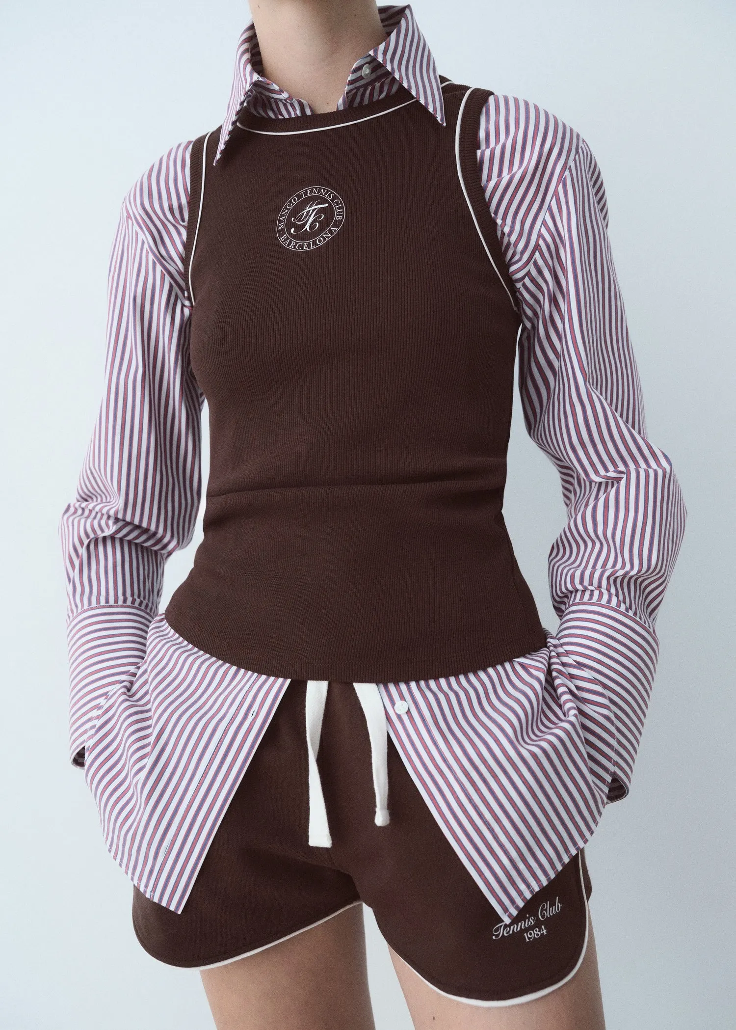 Cotton top printed message