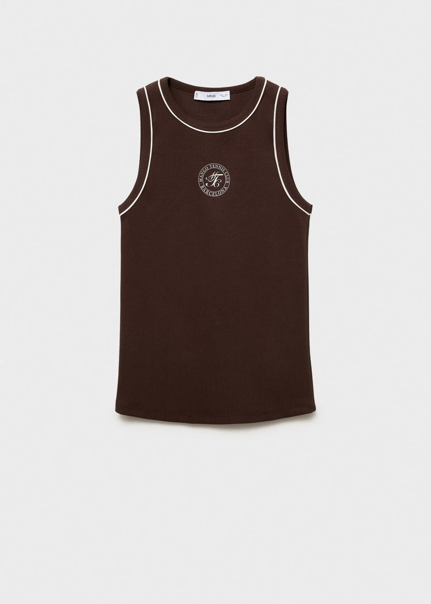 Cotton top printed message