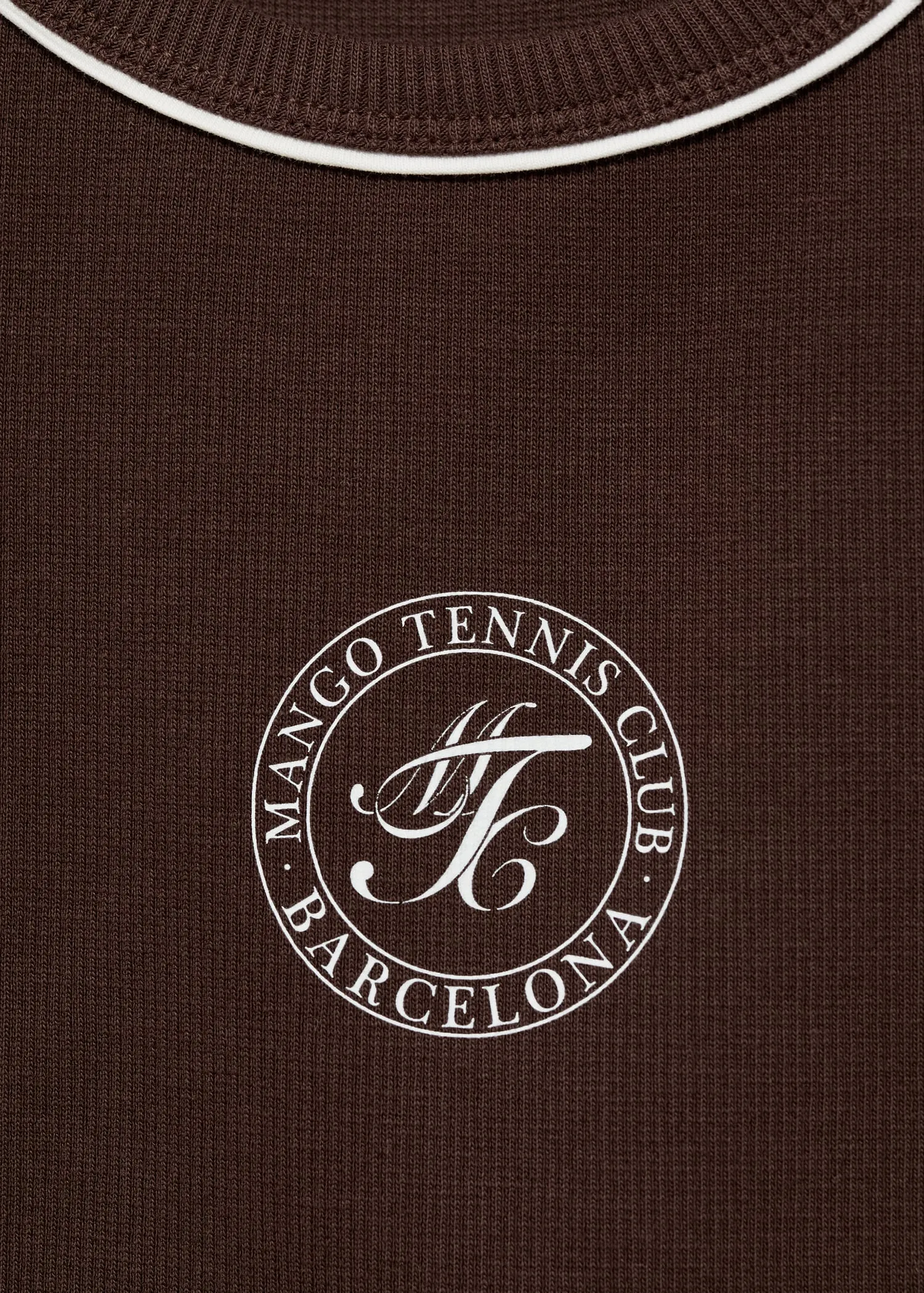 Cotton top printed message
