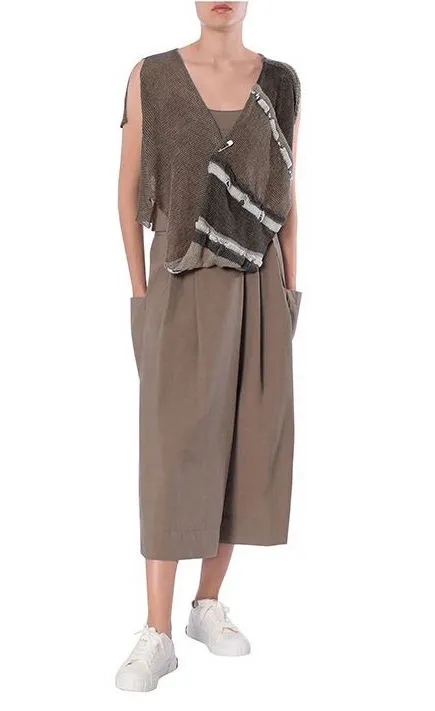 Crea Concept Asymmetrical Knit Top