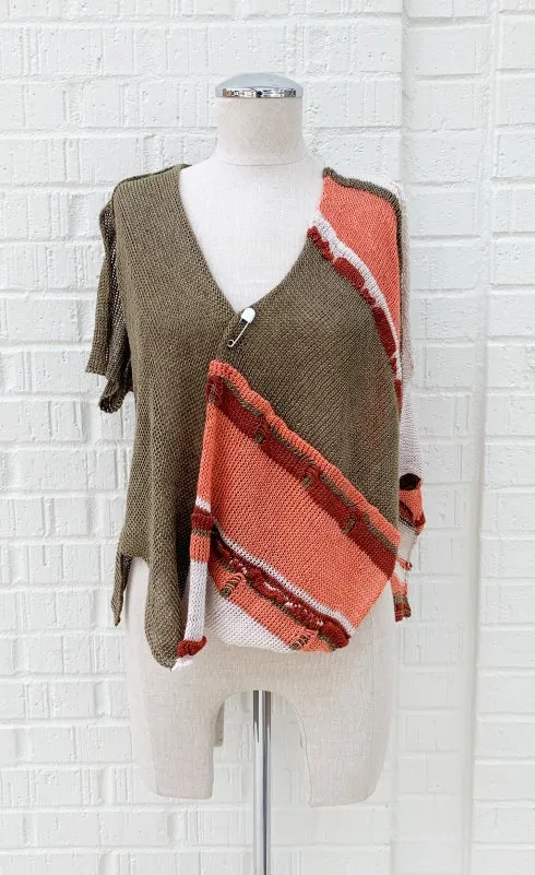 Crea Concept Asymmetrical Knit Top