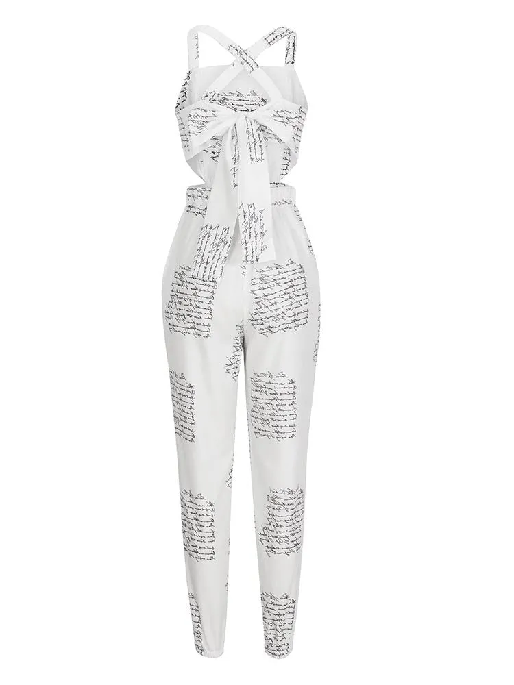 Criss Cross Back Jumpsuit
