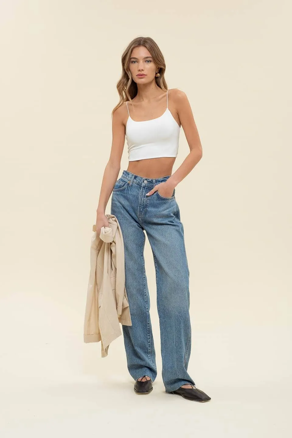 CROPPED CAMI TOP SEAMLESS