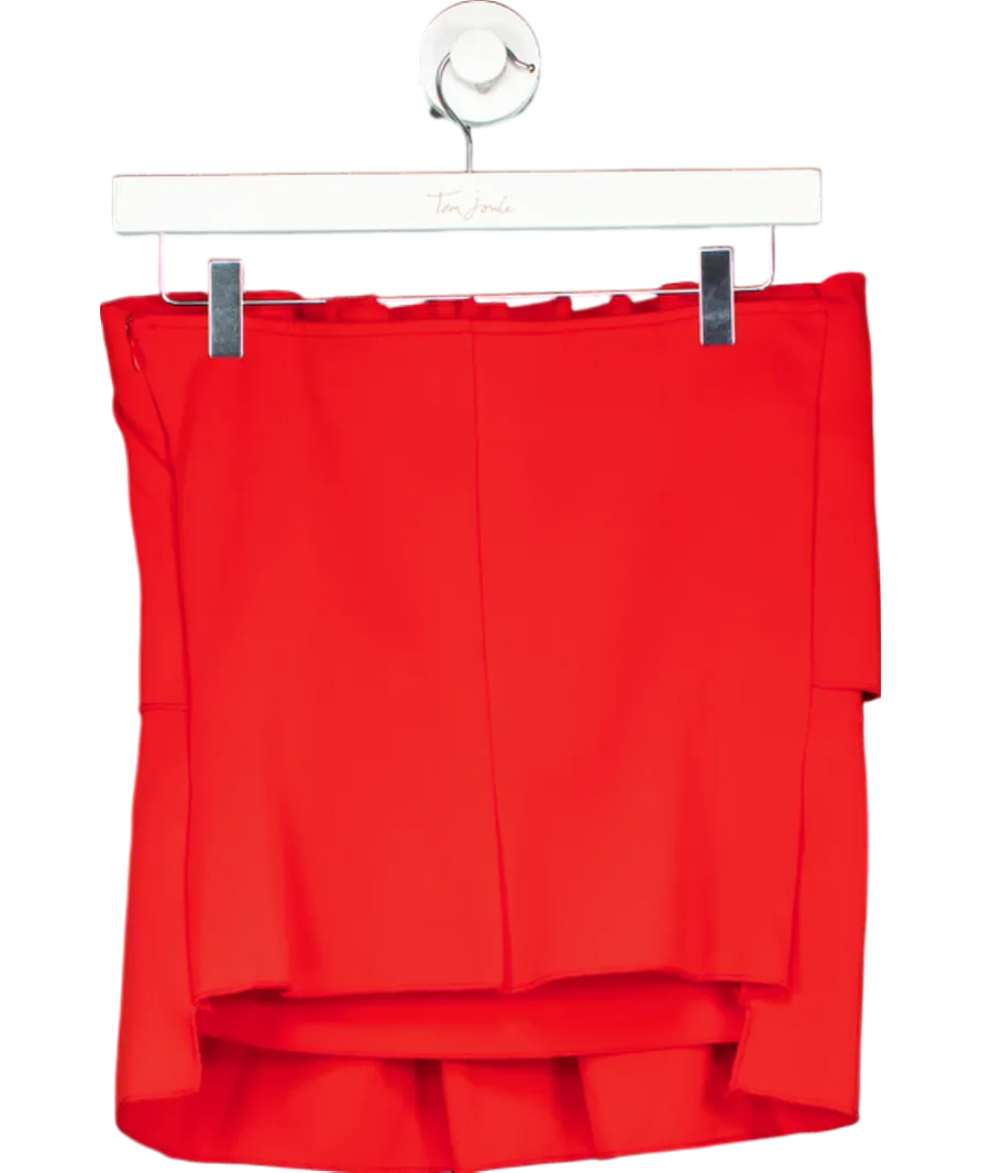 Dagmar Red Sculpted Tube Top UK 12