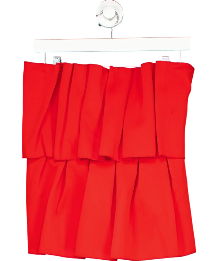 Dagmar Red Sculpted Tube Top UK 12