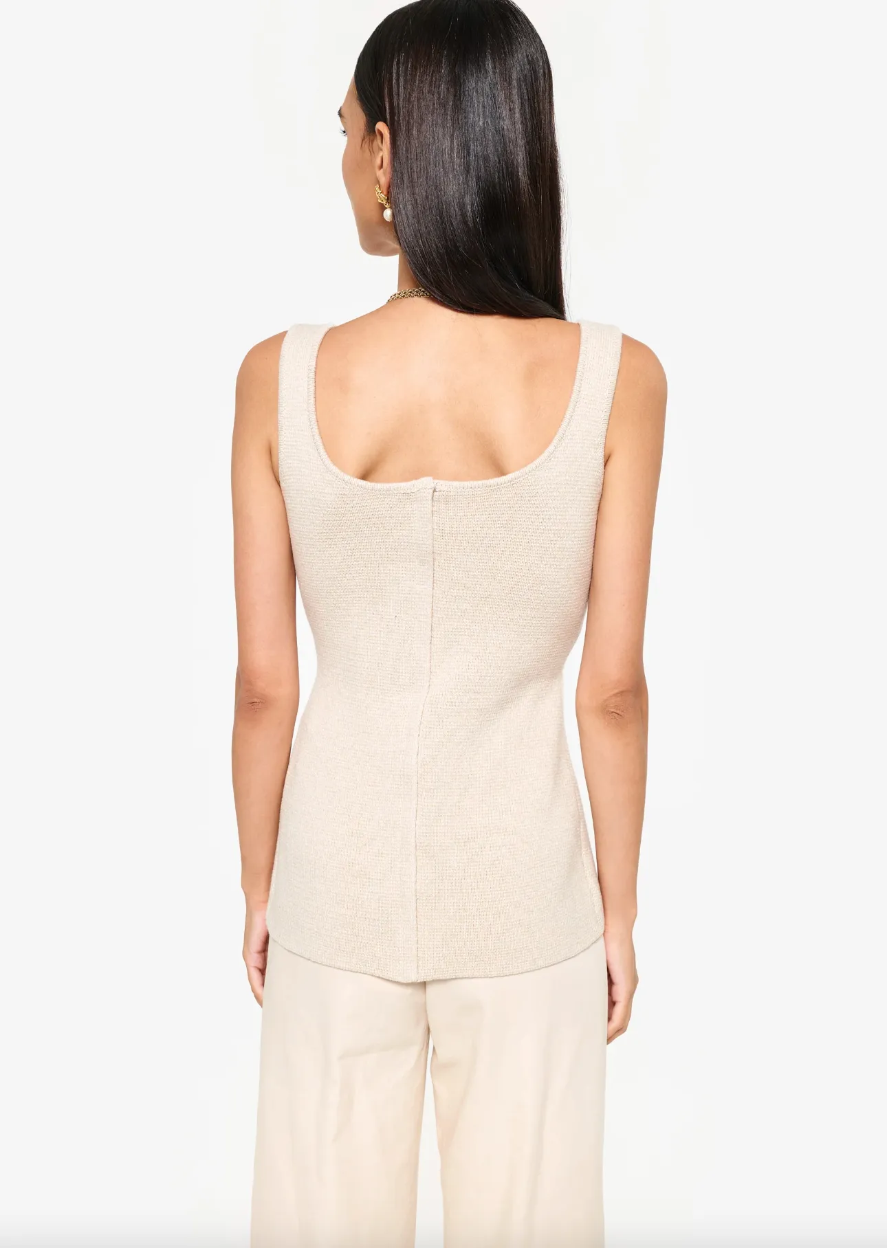 Damian Knit Top Bone