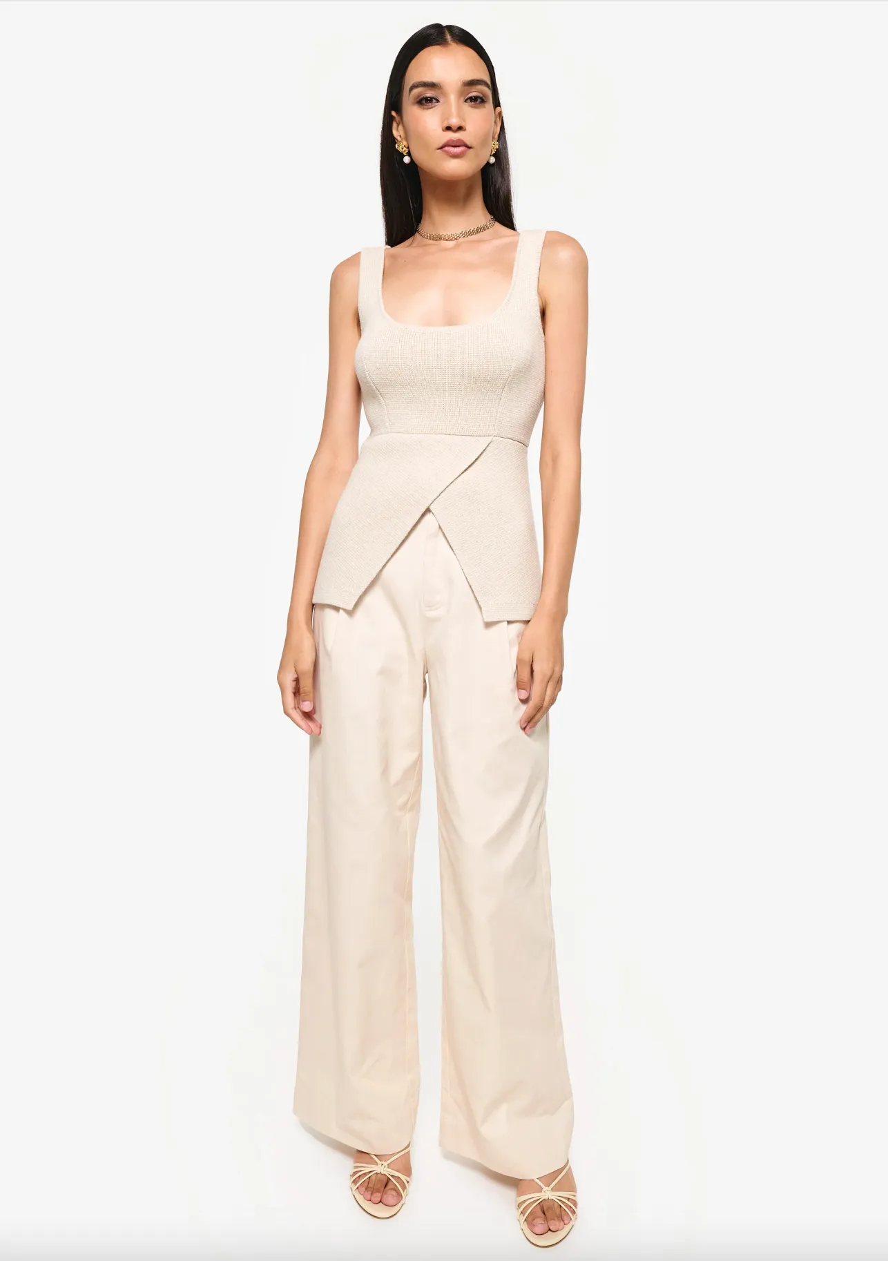 Damian Knit Top Bone