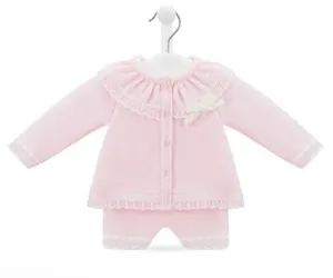 Dandelion Girl's Pink Two Piece Knitted Set