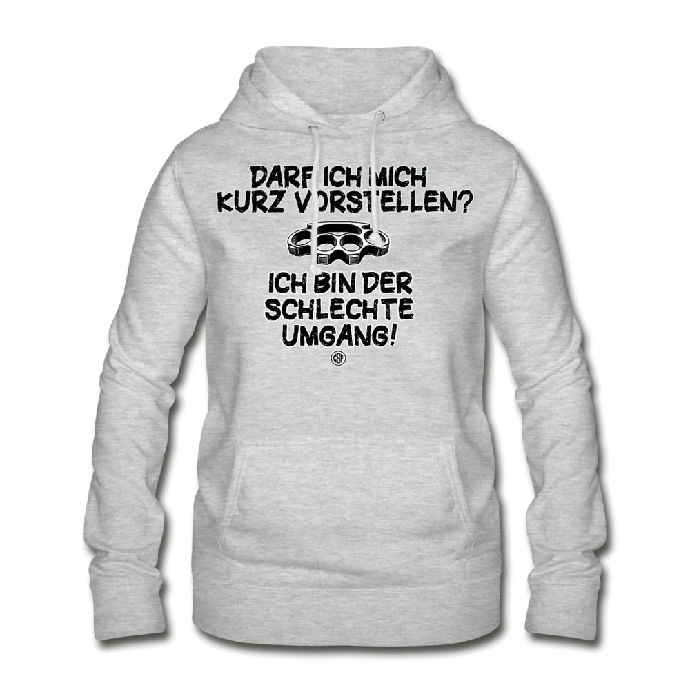 Darf ich mich kurz vorstellen... - Frauen Hoodie