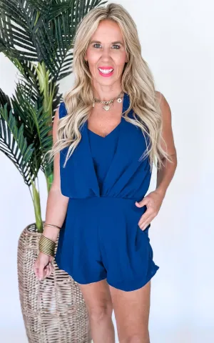 Dark Blue Romper - Final Sale