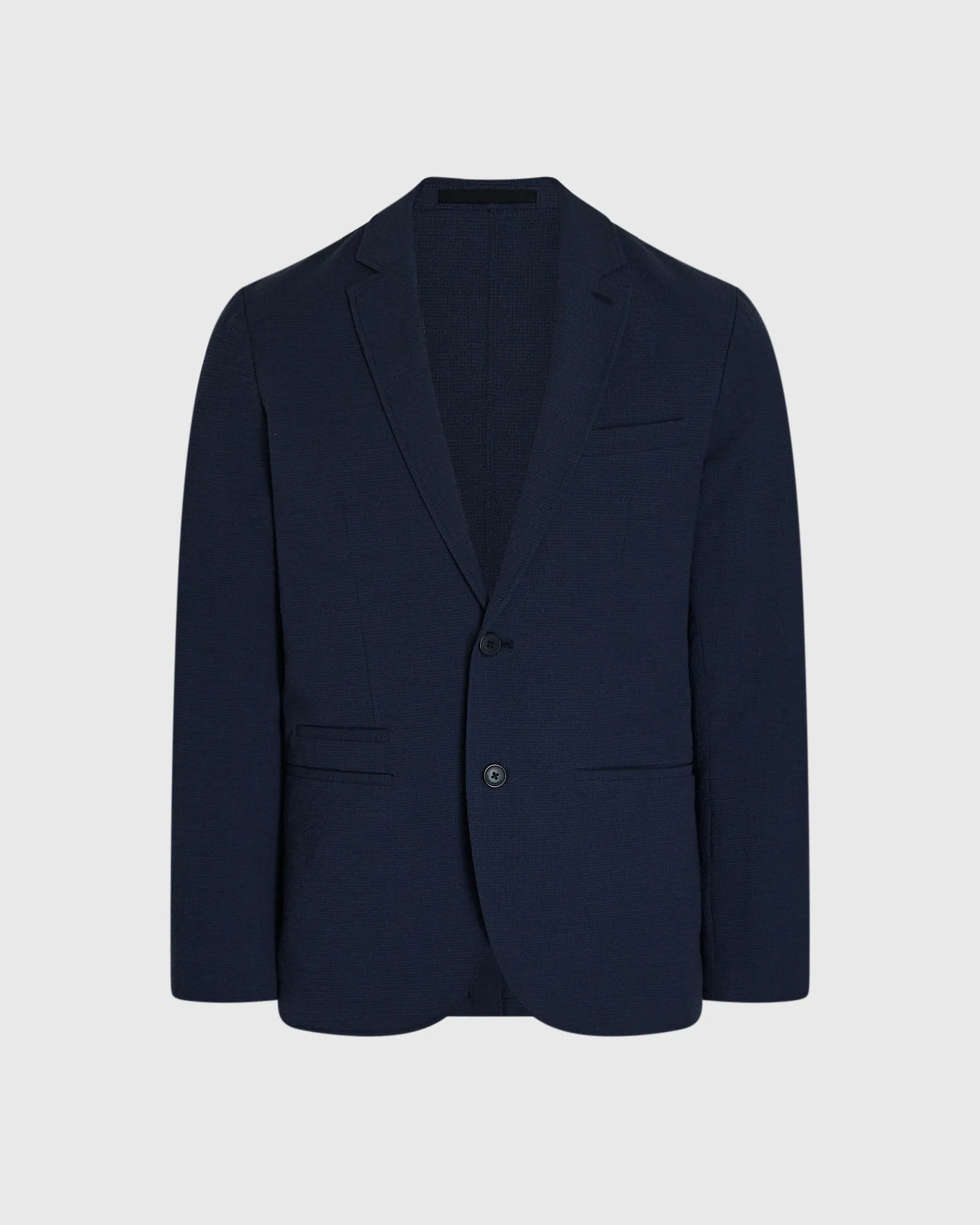 Deconstructed Seersucker Blazer