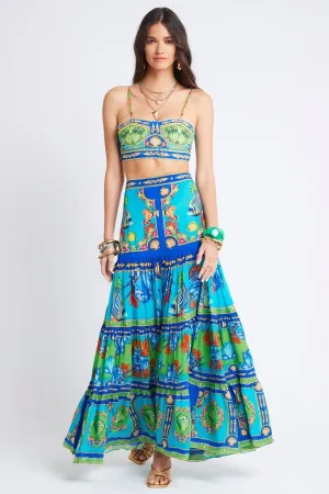 DEEP IN THE OCEAN MAXI SKIRT