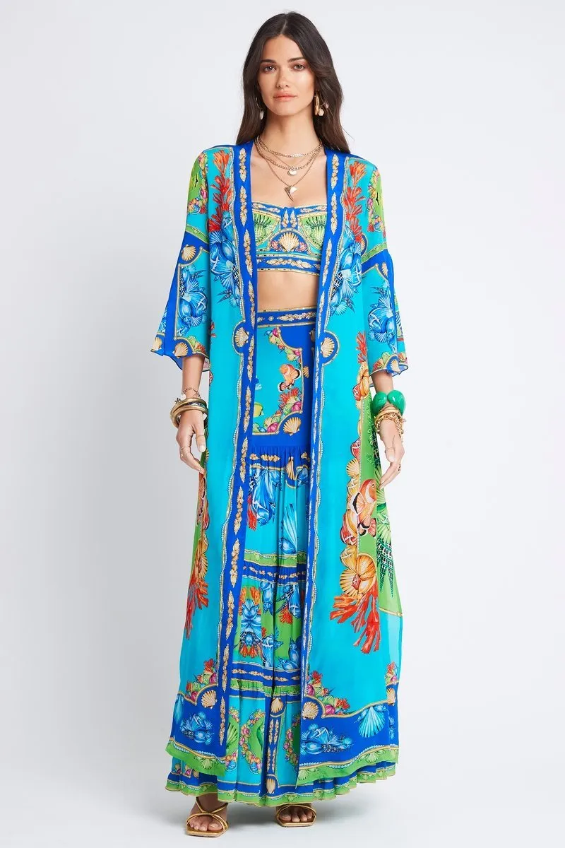 DEEP IN THE OCEAN MAXI SKIRT