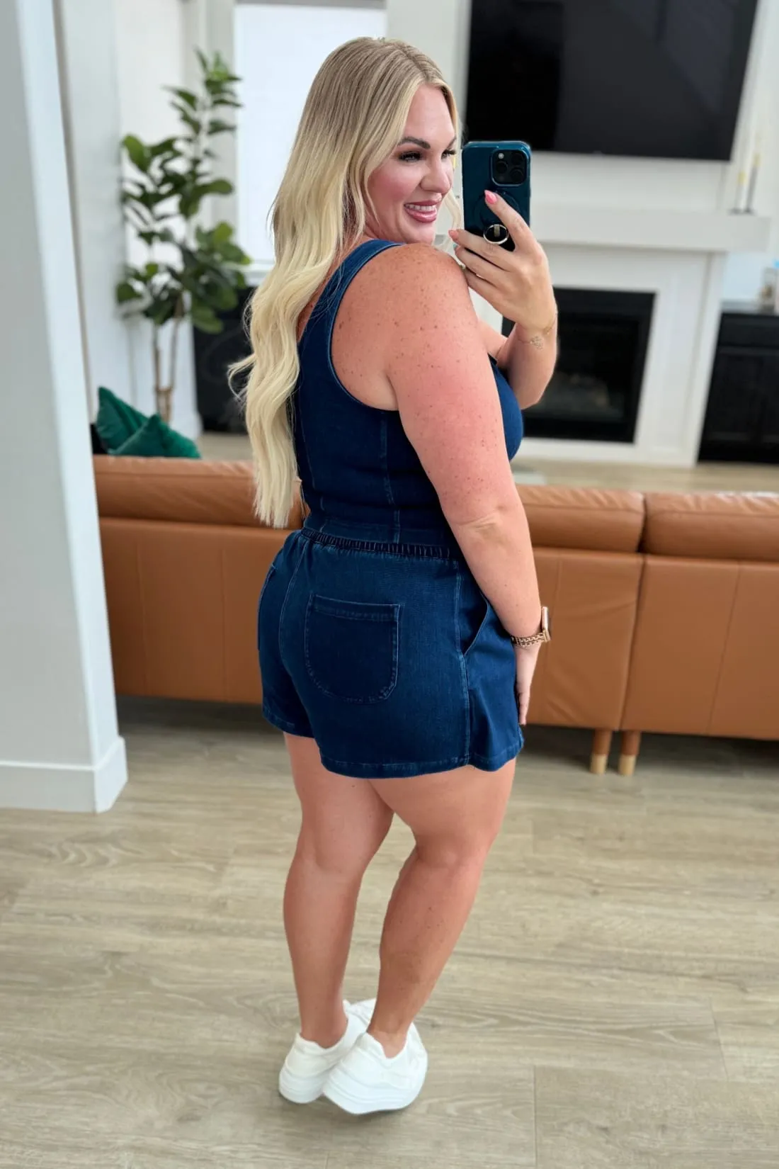 Denim Skort - Dark Denim
