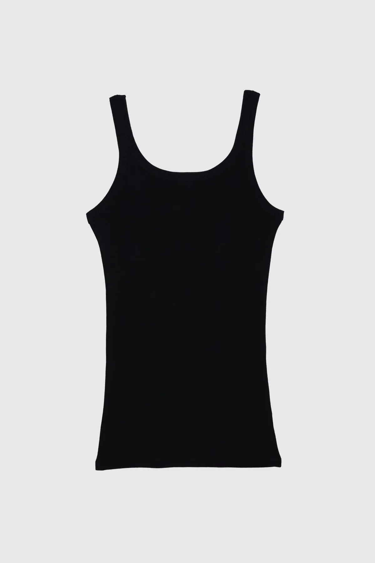 Drive Tank in Black Organic Cotton