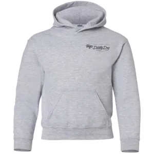 Dusty Dog gray logo 2-sided print G185B Gildan Youth Pullover Hoodie