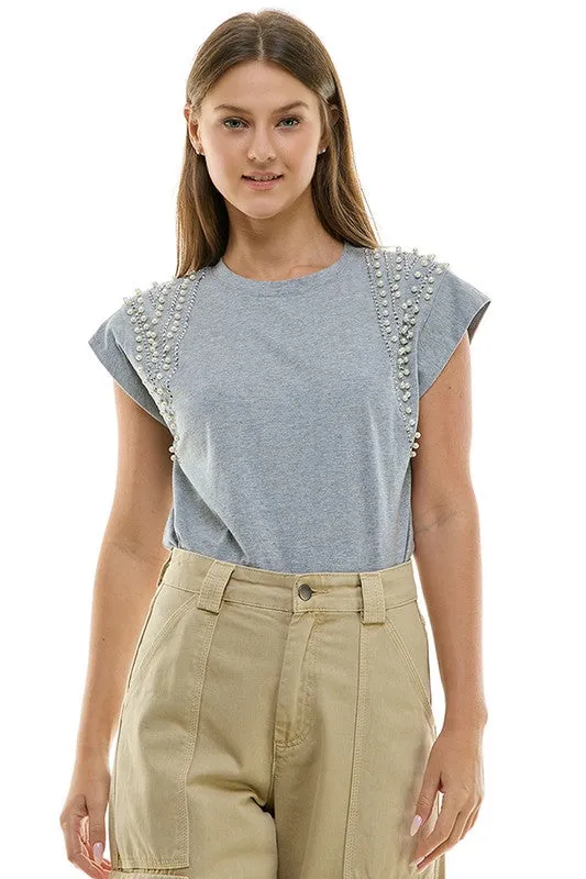 Embellished Graphic Tee (3 Color Ways)