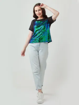 Embellished Polyester Top