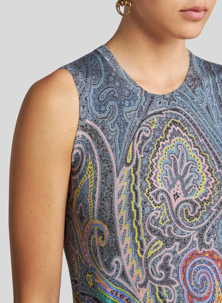 ETRO | Paisley Knit Sleeveless Top
