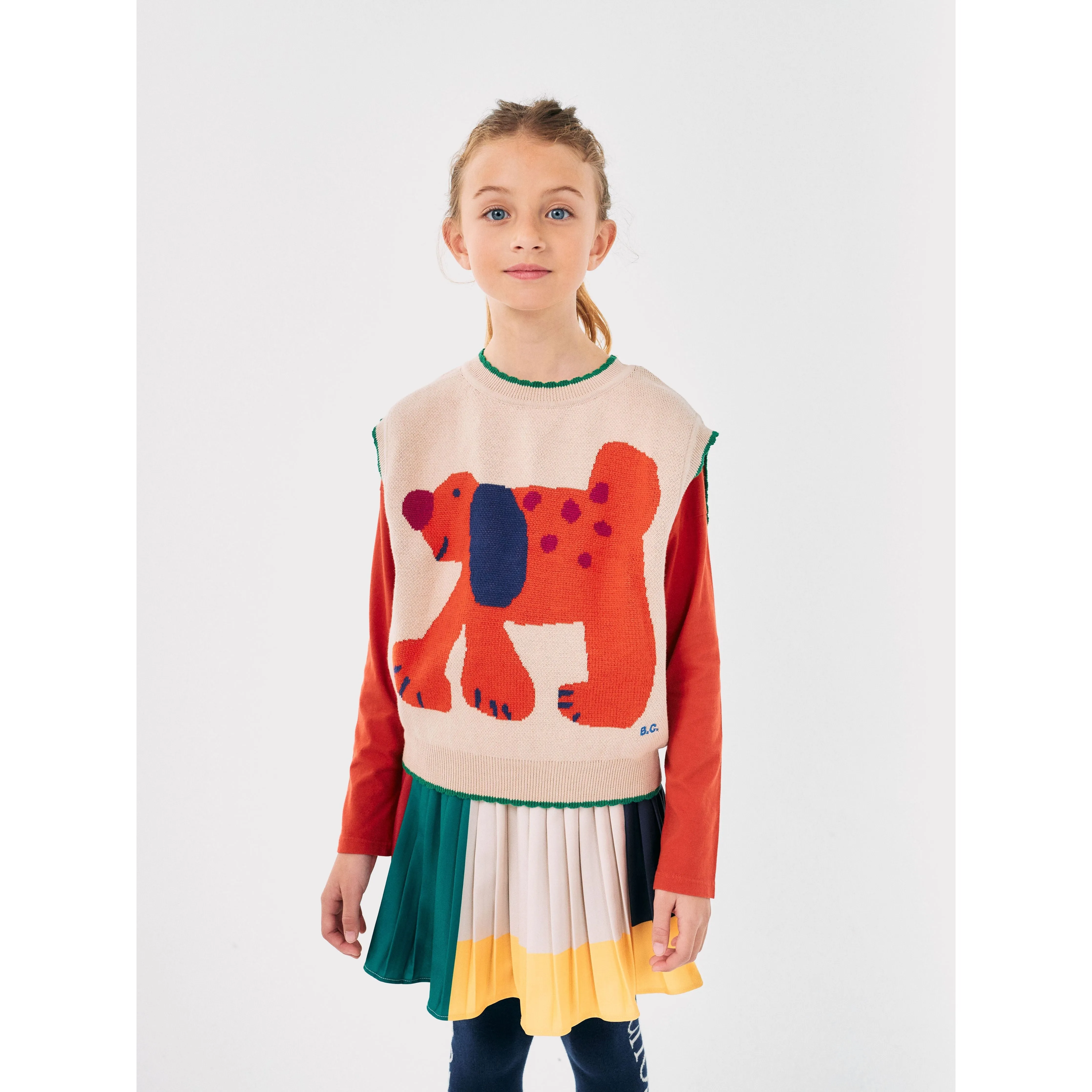 Fairy Dog Jacquard Knitted Vest