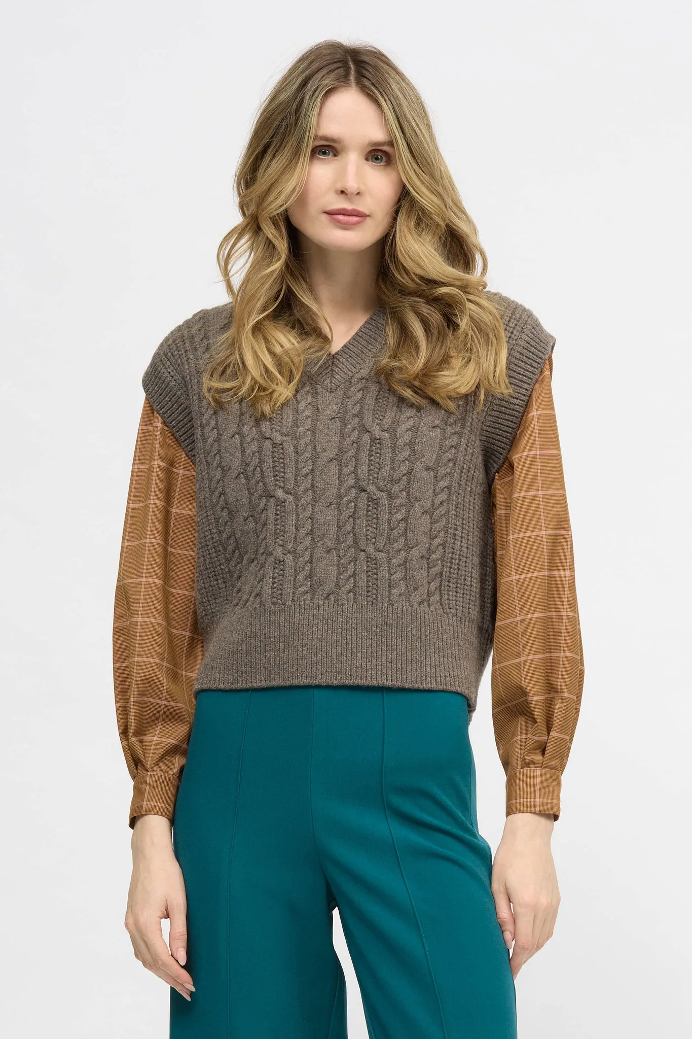 Fairywren Vest Brown Melange
