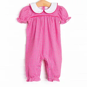 Flora Fuchsia Romper, Pink