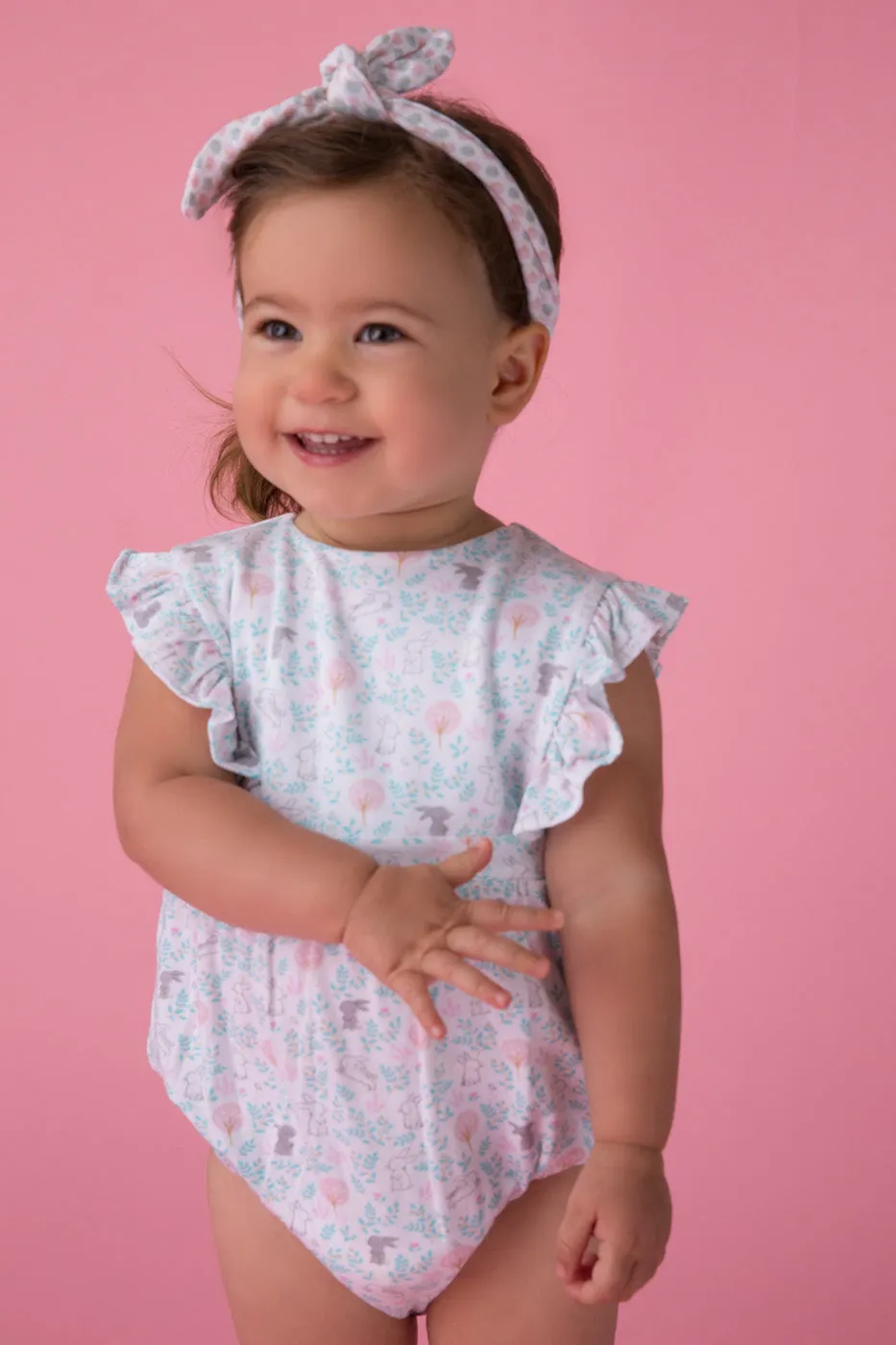 Floral Bunny Sunsuit