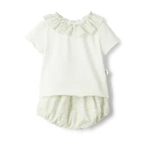 Floral Ruffle Two Piece Set