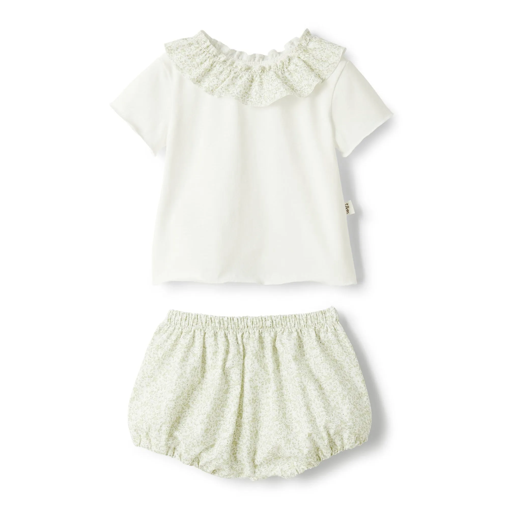 Floral Ruffle Two Piece Set