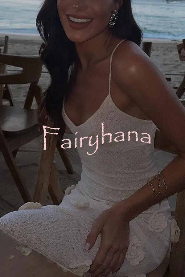 Flowers for Every Occasion Crochet Back Lace-up Maxi Dress