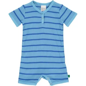 Fred's World Alfa Stripe Romper - Bunny Blue