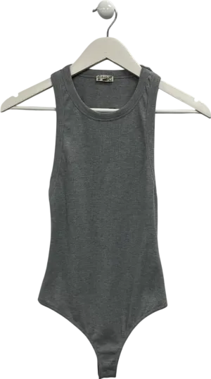 Free People Grey Sleeveless Bodysuit UK XS