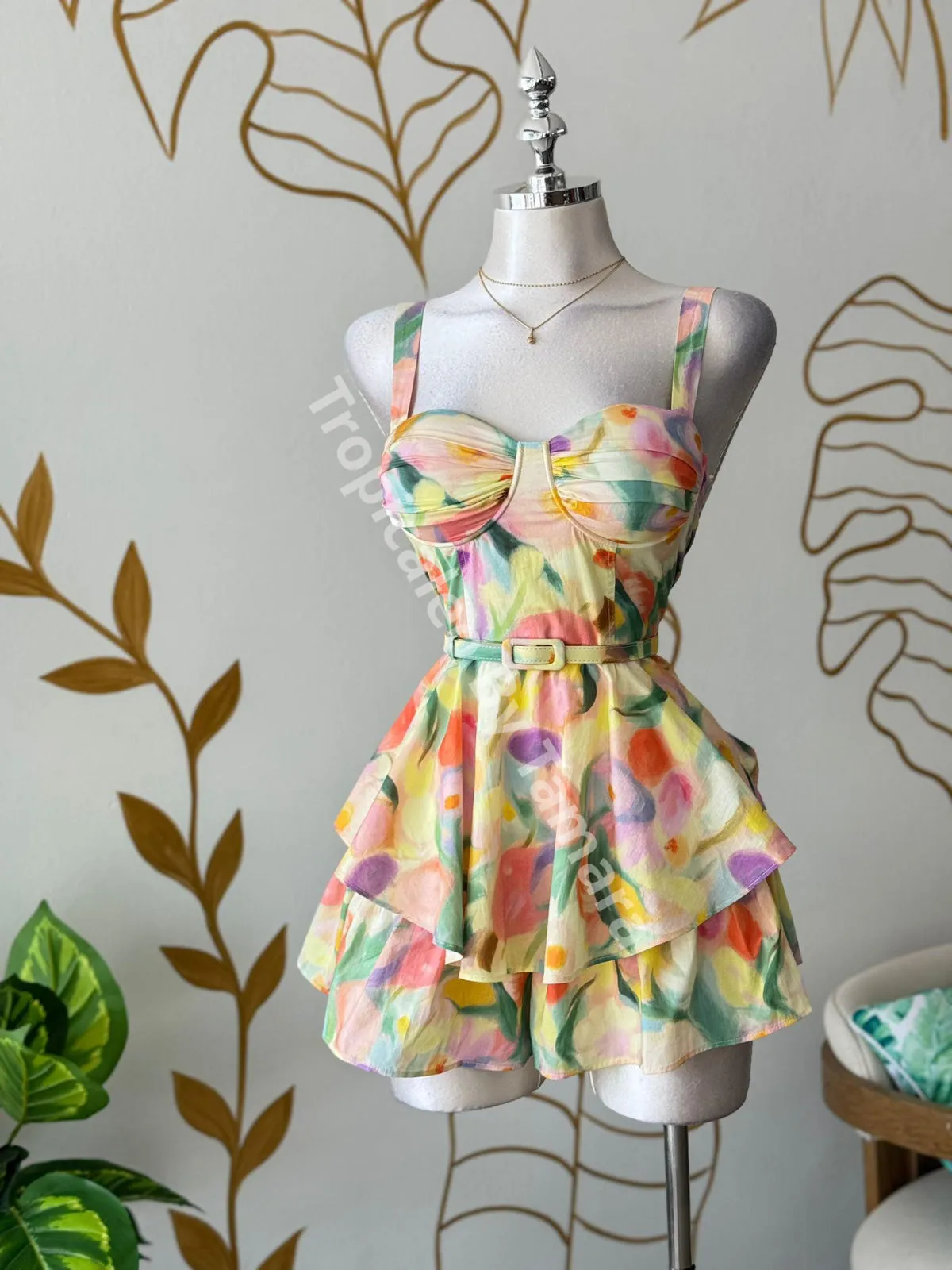 Garden Watercolor Romper