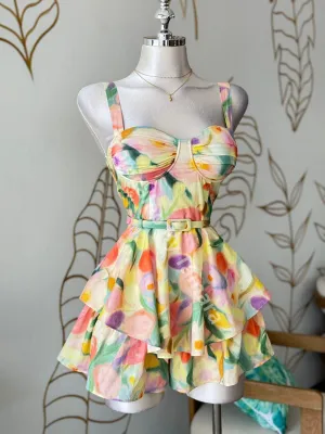 Garden Watercolor Romper