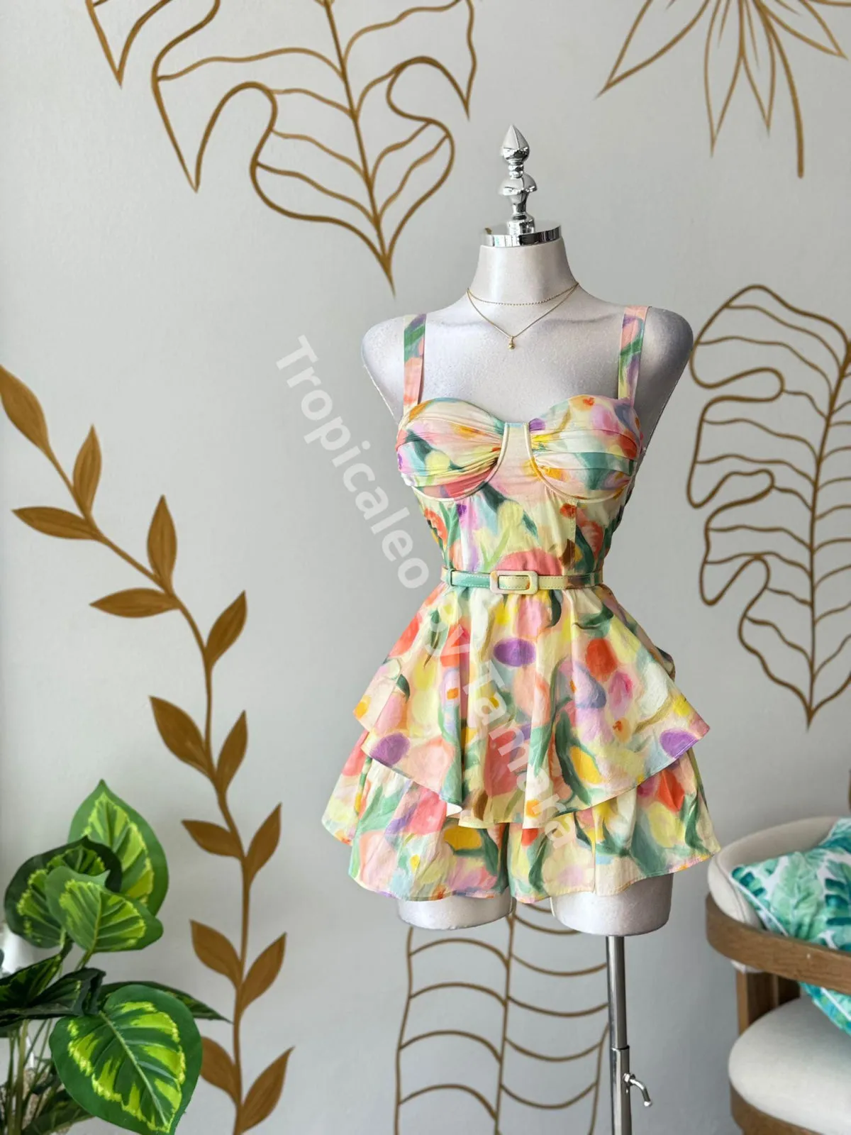 Garden Watercolor Romper