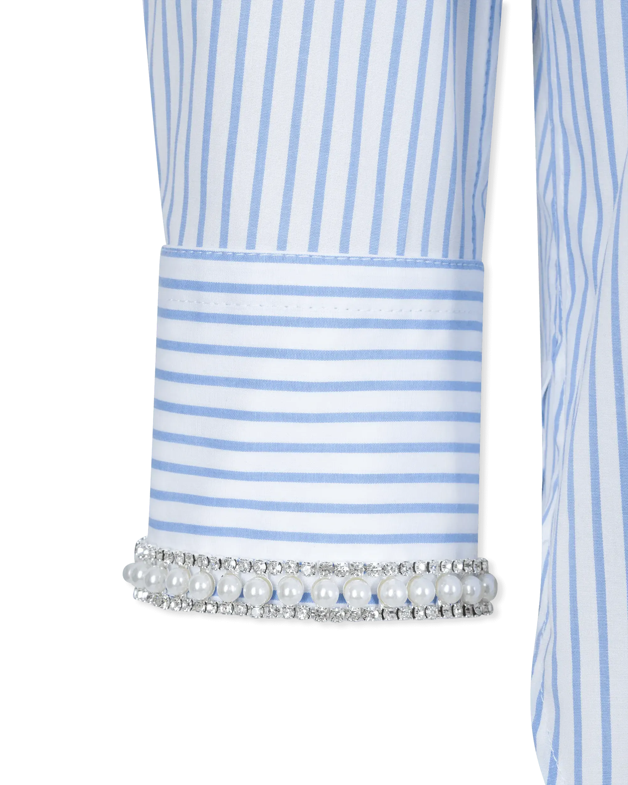 Generation Love Fiore Embellished Pinstripe Shirt