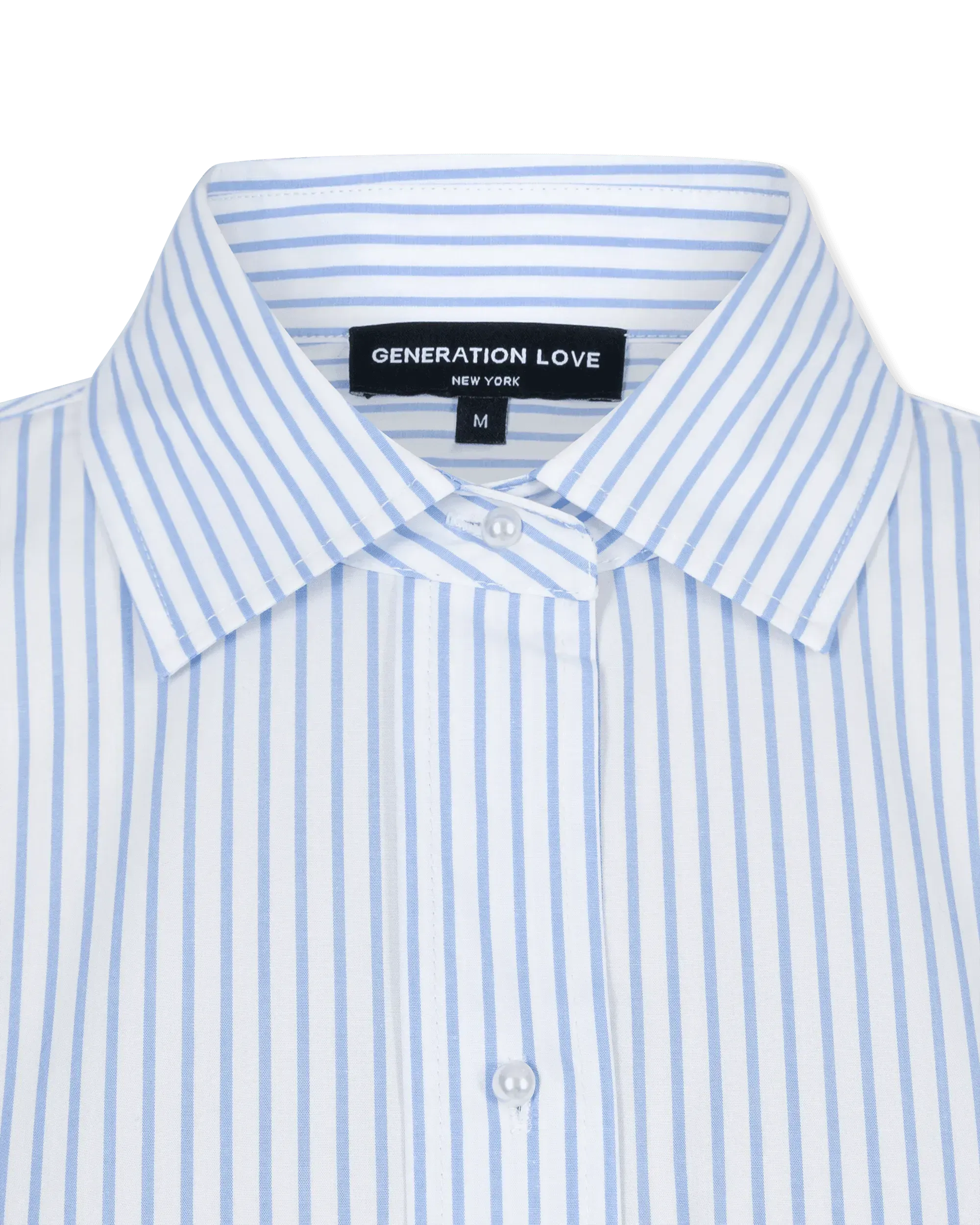 Generation Love Fiore Embellished Pinstripe Shirt