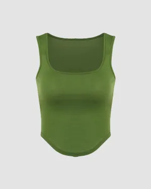 Geod Scoop Neck Tank Top