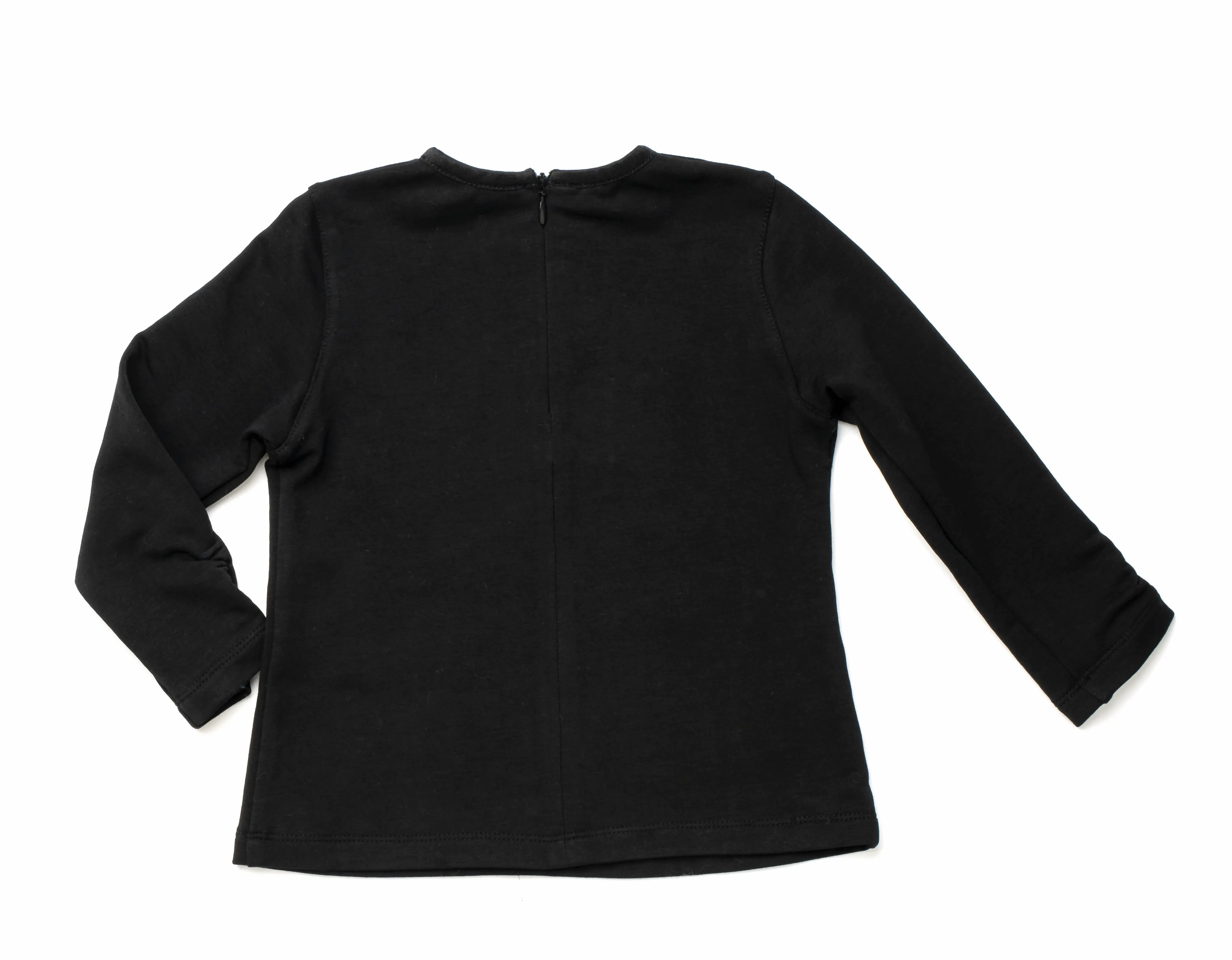 Girls Black Cotton Top