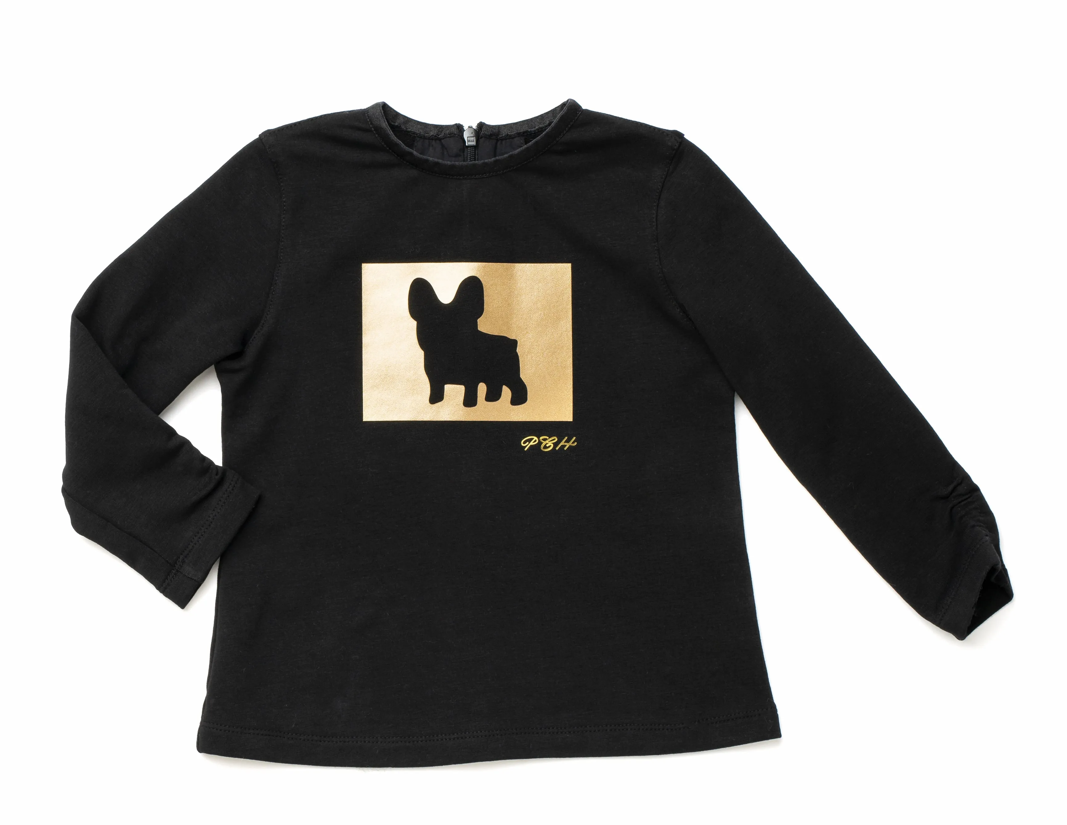 Girls Black Cotton Top